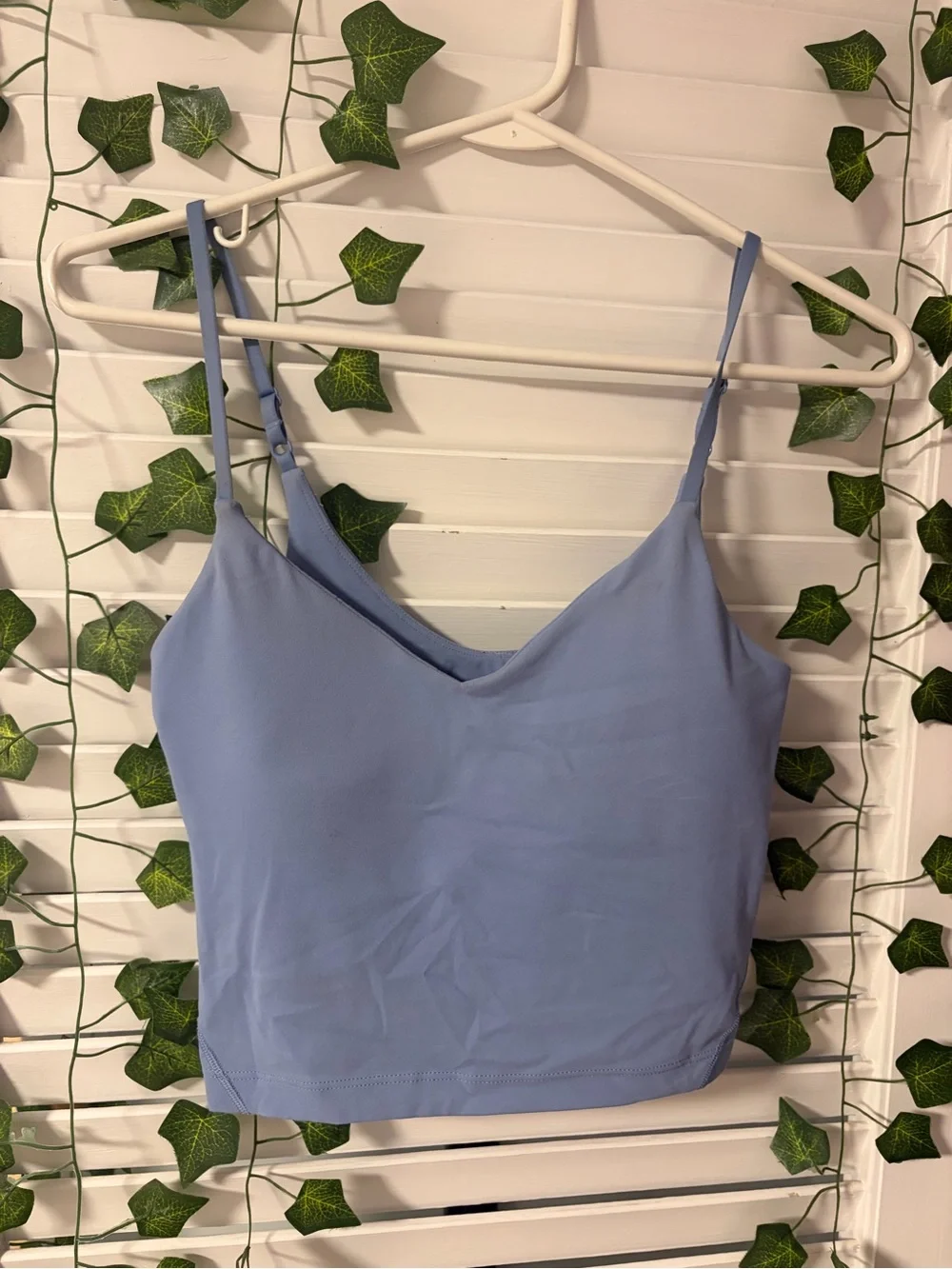 lululemon athletica Light Blue Adjustable-Strap Cropped Camisole